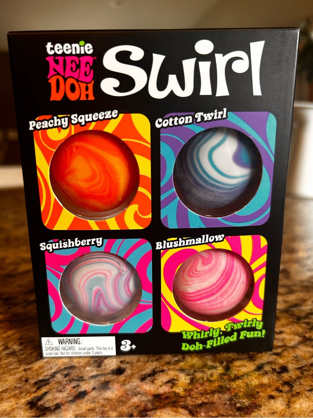 Needoh teenie swirl 4 pack. New. Authentic.